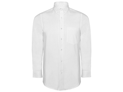 Рубашка с длинным рукавом Oxford, мужская (Белый)