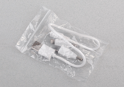 Кабель 2-в-1 (microUSB, Lightning), белый