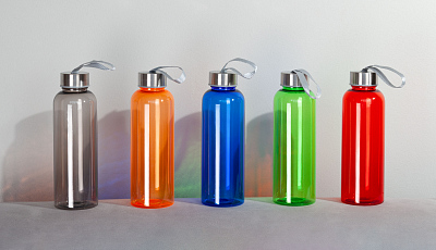 Бутылка для воды "H2O" 500 мл, синий