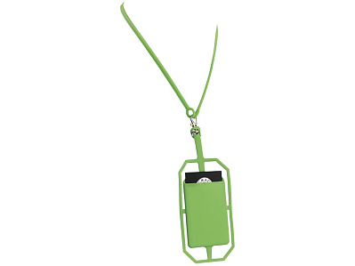 Картхолдер RFID со шнурком (Лайм)