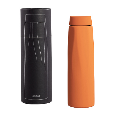 Термос "Calypso", покрытие soft touch, 500 мл  (Оранжевый)