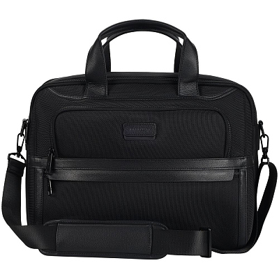 Сумка для ноутбука Santiago Nylon, черная (Чёрный)