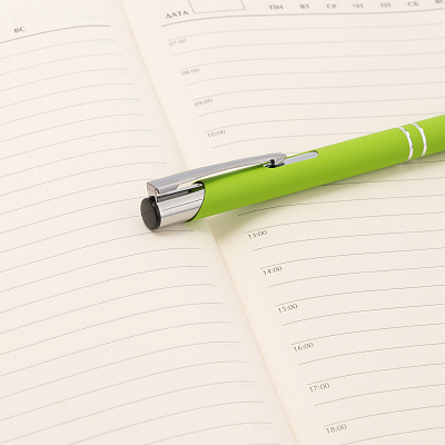 Шариковая ручка Альфа (Alpha), салатовая