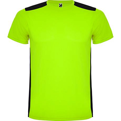 Спортивная футболка DETROIT мужская, ЛАЙМ ЯРКИЙ/ЧЕРНЫЙ 2XL (Лайм яркий/Черный)