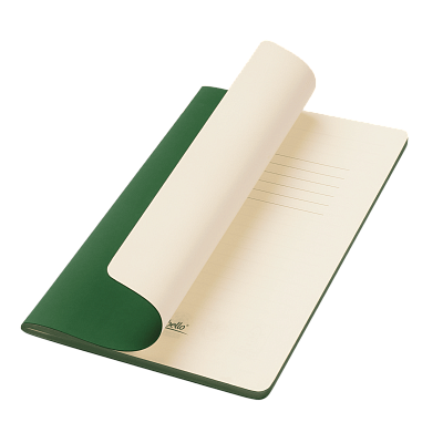 Блокнот Alpha slim, салатовый (Зеленый, бежевый)