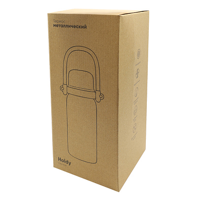 Термос Holdy с ручкой, белый