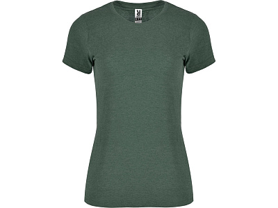 Футболка Fox женская (Зеленый бутылочный меланж)