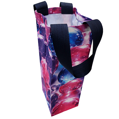 Сумка-шоппер для вина Mode с полноцветной печатью (Тёмно-синий)