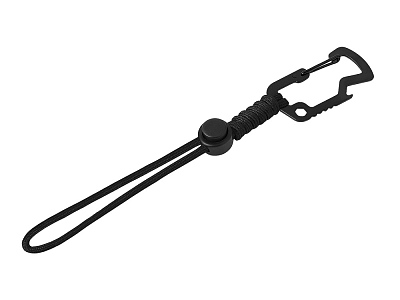 Брелок-шнурок Spanner с открывашкой и шестигранником (Чёрный)