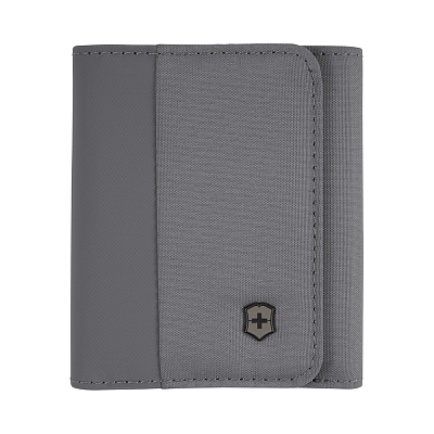 Бумажник VICTORINOX Travel Essentials Tri-Fold Wallet , полиэстер, 9x2x10 см (Серый)