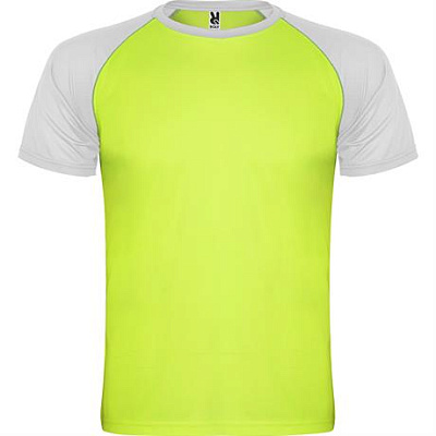 Спортивная футболка INDIANAPOLIS мужская, ФЛУОРЕСЦЕНТНЫЙ ЗЕЛЕНЫЙ/БЕЛЫЙ 2XL (Флуоресцентный зеленый/Белый)