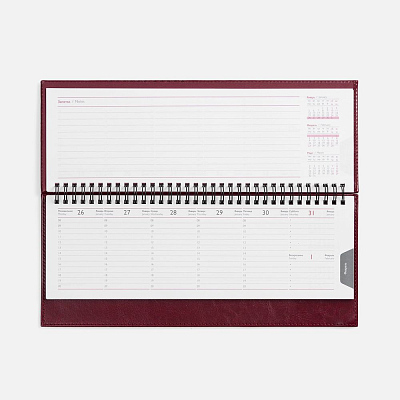 Планинг Faro, датированный, бордовый