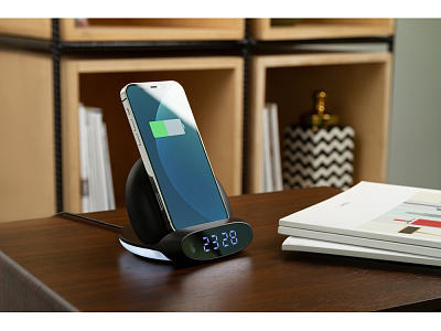 Часы-трансформер c беспроводной зарядкой Chronos, 15 Вт