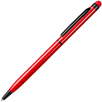 Ручка шариковая со стилусом TOUCHWRITER BLACK, глянцевый корпус (Ярко-красный)