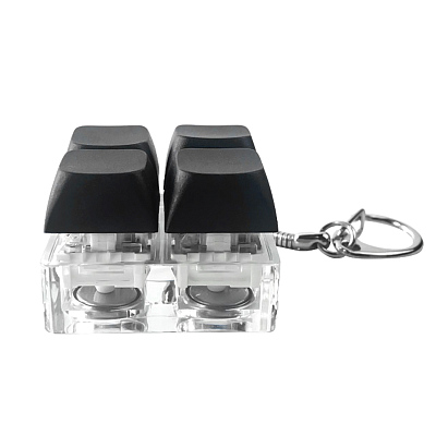 Брелок Press Anti Stress с LED подсветкой, черный (Чёрный)