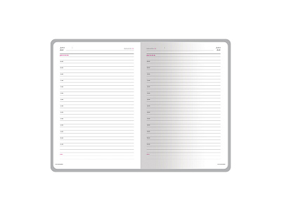 Ежедневник недатированный А5 Sidney Nebraska с золотым срезом и уголками