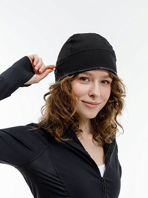 Спортивная шапка утепленная Jogge, черная (Чёрный)