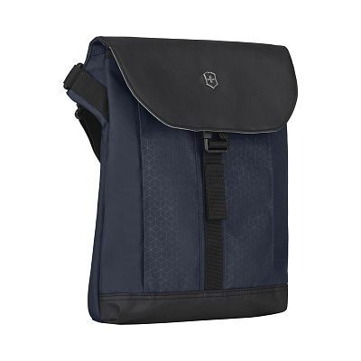 Сумка наплечная VICTORINOX Altmont Original Flapover Digital Bag, синяя, нейлон, 26x10x30 см, 7 л