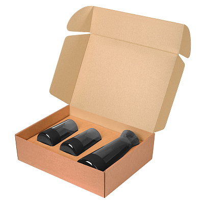 Подарочный набор декантер + 2 высоких стакана Блэк Эдишн (Black Edition), черный