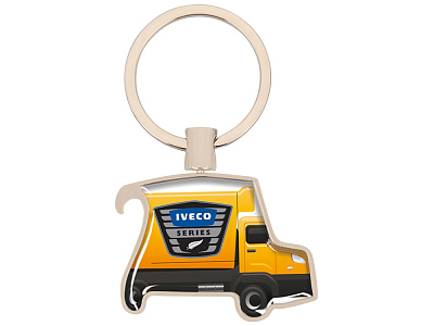 Брелок-открывалка под заливку смолой (Серебристый)