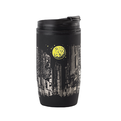 Термостакан "Unicup_Нуар" 300 мл, покрытие soft touch, черный (Чёрный)