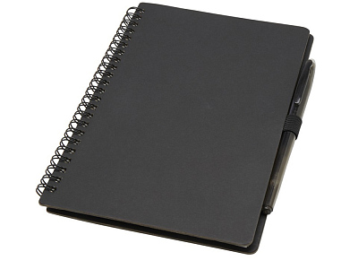 Блокнот А5 Slate с шариковой ручкой (Чёрный)