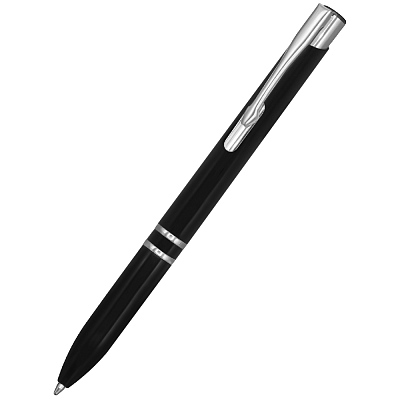 Ручка пластиковая Milana, чёрная (Черный.)