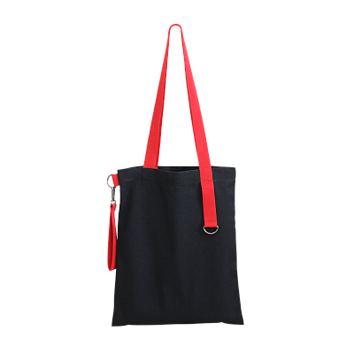 Шоппер Superbag black с ремувкой 4sb (чёрный с красным)