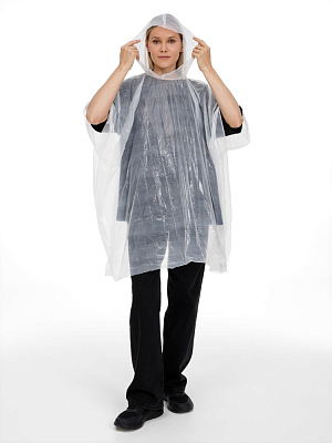 Дождевик в круглом футляре Nimbus, черный