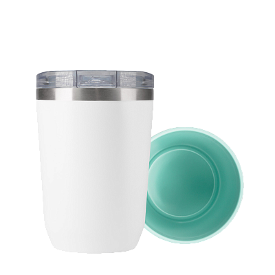 Термокружка вакуумная с керамическим покрытием Arctic, белый/аква (Белый, бирюзовый)