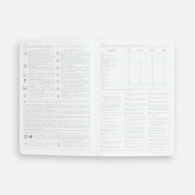 Ежедневник Extra, недатированный, серо-бежевый