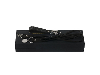 Набор: брелок, браслет (Черный)