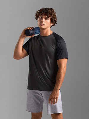 Футболка спортивная унисекс Vortex, молочно-белая