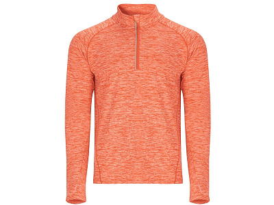 Толстовка с воротом на молнии Melbourne мужская (Оранжевый меланж)