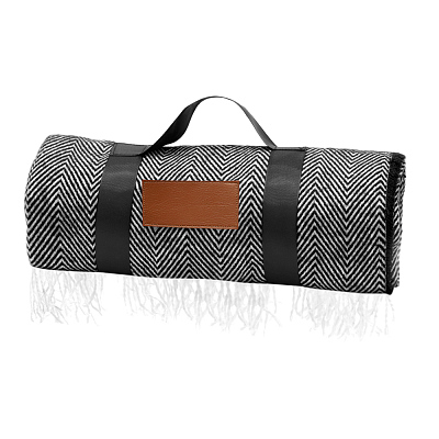 Плед акриловый Samum, черный (Чёрный)