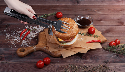 BBQ-мультитул "Roast", черный с серебристым