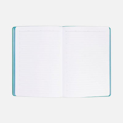 Ежедневник Flexpen Shall, недатированный, бирюзовый