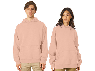 Толстовка с капюшоном оверсайз Berlin унисекс (Лососевый)