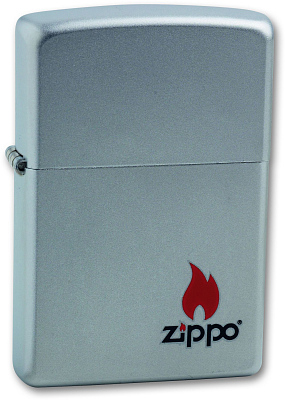 Зажигалка ZIPPO с покрытием Satin Chrome™, латунь/сталь, серебристая, матовая, 38x13x57 мм (Серебристый)