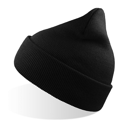 Шапка вязаная двойная Wind-S (Чёрный) Шапка вязаная двойная Wind-S (Чёрный)