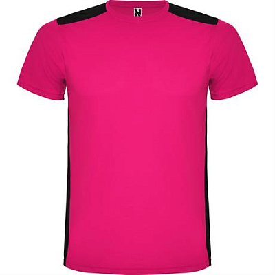 Спортивная футболка DETROIT мужская, ФУКСИЯ/ЧЕРНЫЙ 2XL (Фуксия/черный)
