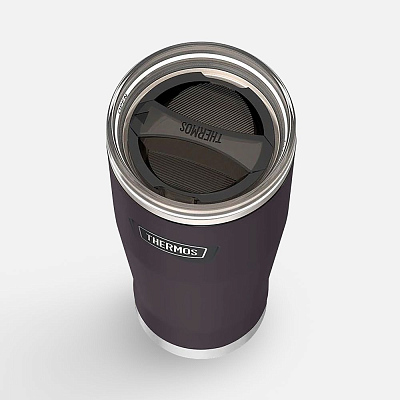 Термокружка Icon 710 с поворотной крышкой, черная