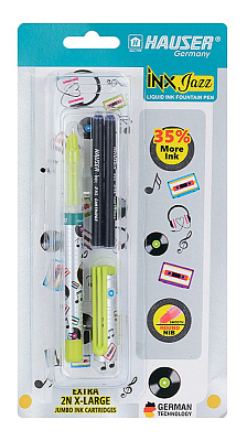 Перьевая ручка Hauser INX Jazz, пластик, красная