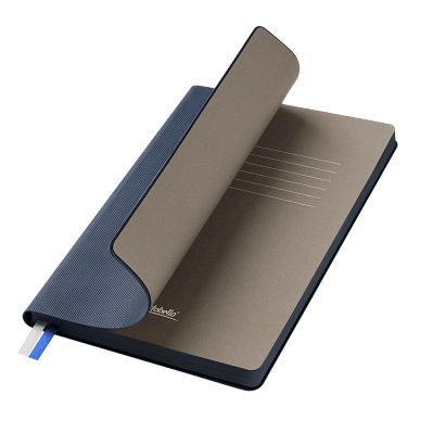 Ежедневник Rain недатированный, синий (без упаковки, без стикера) (Синий, серый, бежевый)