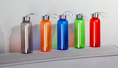 Бутылка для воды "H2O" 500 мл, серый