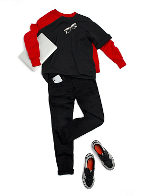 Футболка оверсайз унисекс Kosmos 2.0, черная