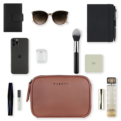 Сумка кросс-боди женская BUGATTI Almata, абрикосовая, полиуретан, 21,5х6х15 см