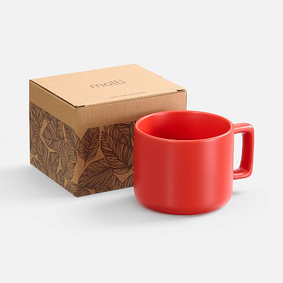 Чашка Jumbo в коробке матовая, красная (Красный)