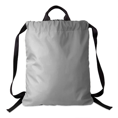 Рюкзак RUN, светоотражающий серый, 48х40см, 100% полиэстер