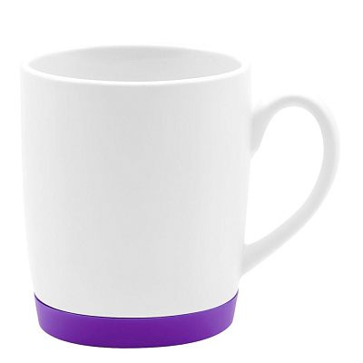 Кружка Make Me To Go, белая/фиолетовая (Белый/фиолетовый)